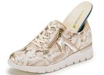 Waldl&auml;ufer Schn&uuml;rschuh aus interessantem Materialmix ECRU-GOLD