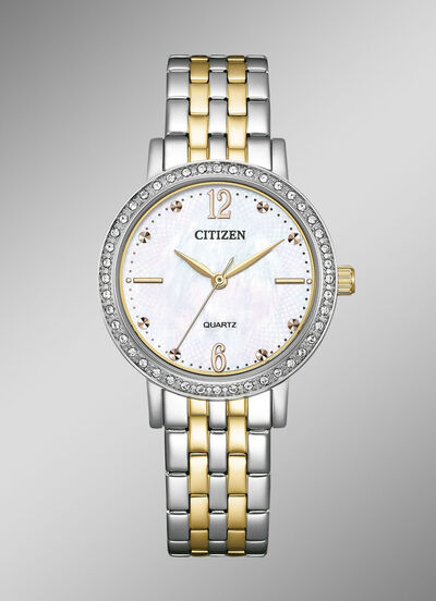 Citizen Quartz-Damenuhr mit Perlmutt-Einlage 