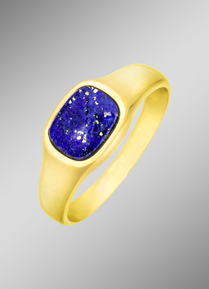 Herrenring mit echt Lapislazuli 