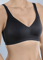 Naturana BH mit vorgeformten Cups SCHWARZ-PUDER