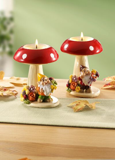 Originell gestaltete Teelichthalter, 2er-Set 