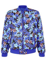 Wendeblouson mit Rippenstrickbündchen 