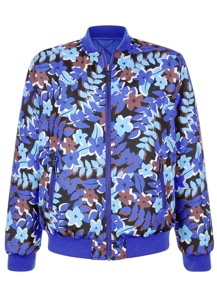 Wendeblouson mit Rippenstrickbündchen 