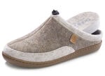 Laurina, klassische Damen-Hausschuhe, Weite H, mit herausnehmbarem Fu&szlig;bett TAUPE-BEIGE