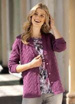 Strickjacke mit dekorativer Struktur 