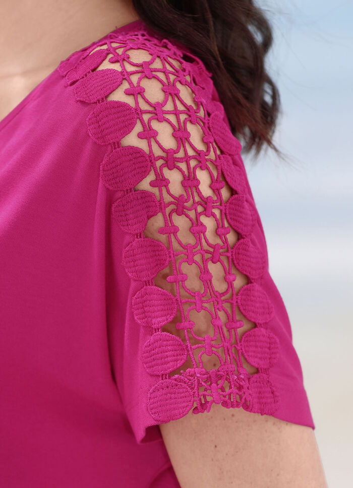 Laurina Zweierpack Kleider mit Stickereispitze 