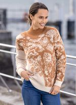 Pullover mit Diagonaldessin 