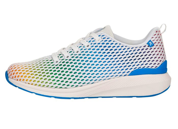 Rieker Sneaker mit Regenbogen-Farbverlauf WEISS-BUNT