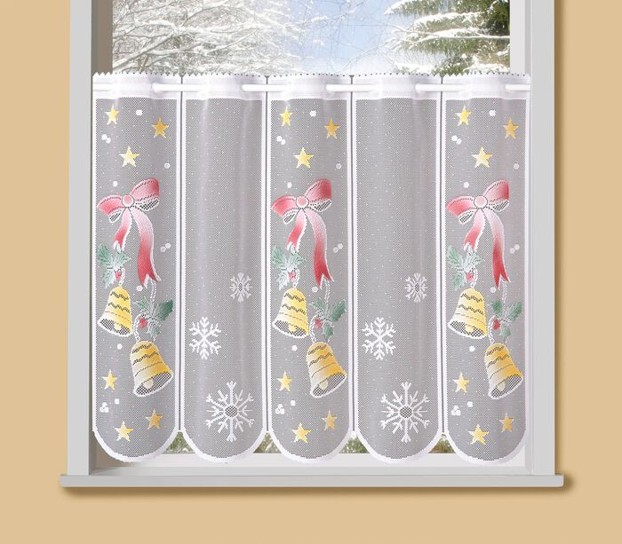 Kurzstore Gl&ouml;ckchen mit Stangendurchzug BUNT