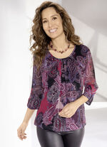 Tunika mit Elastik-Jersey 