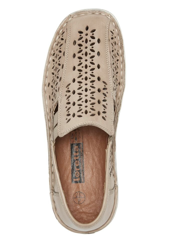 ELENA EDEN Slipper aus schattiertem Nappaleder BEIGE