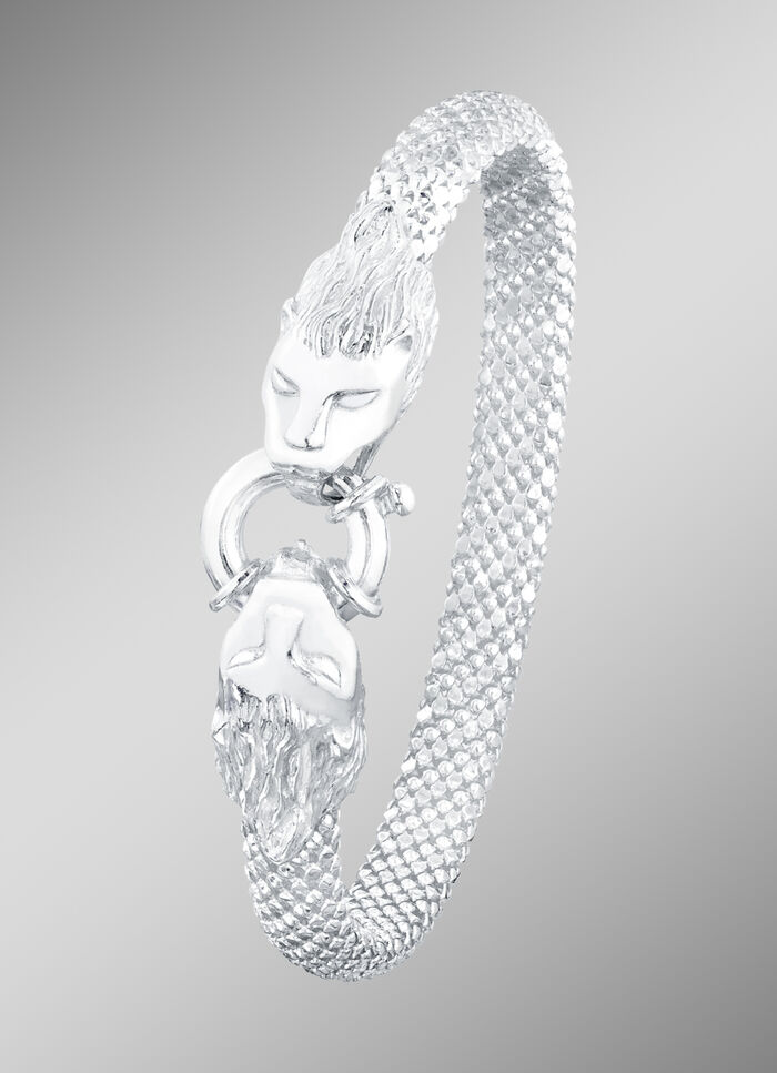 Armband aus Silber mit L&ouml;wenk&ouml;pfen 