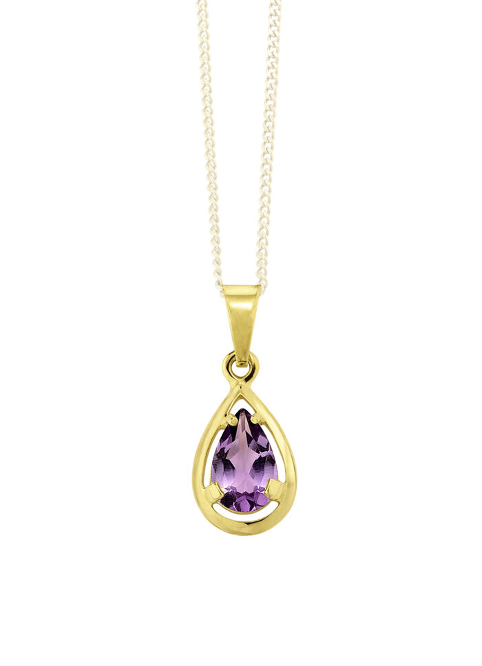 Anh&auml;nger mit echt Amethyst 