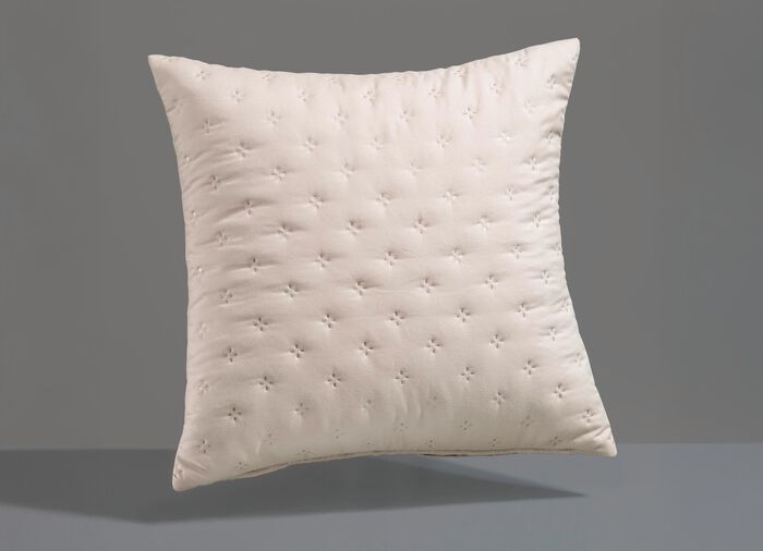 Tagesdecke mit Steppung und Bandeinfassung BEIGE