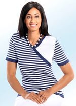 Pullover in Wickeloptik 