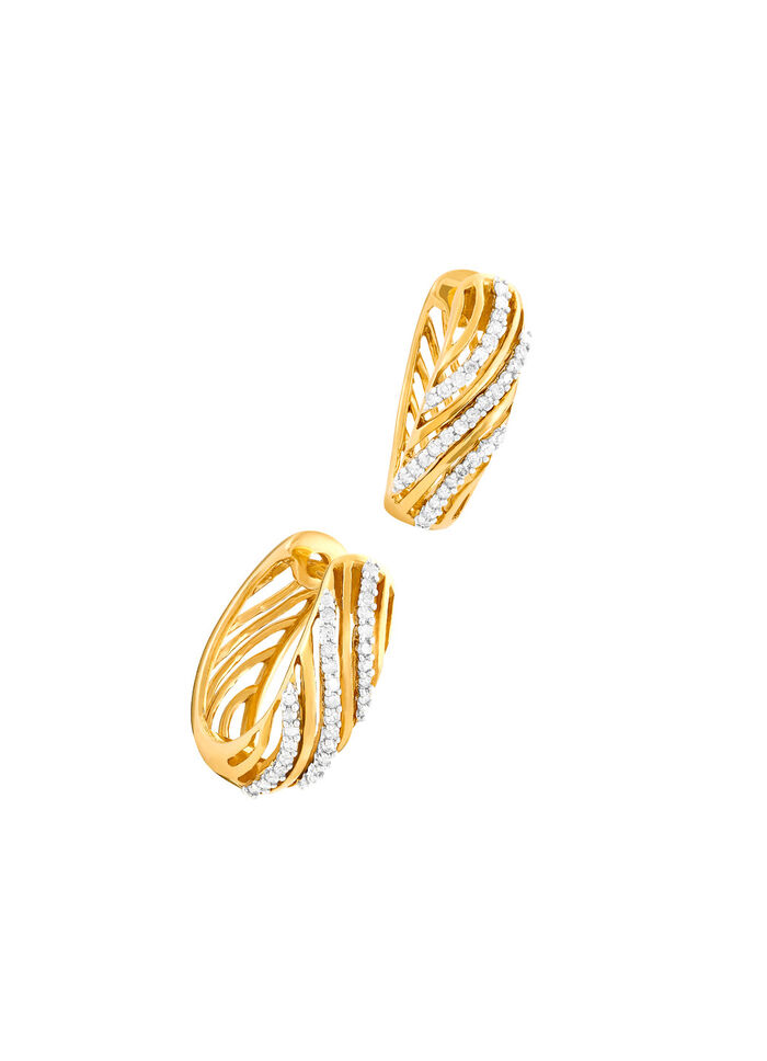 Traumhaft sch&ouml;ne Creolen mit Diamanten 