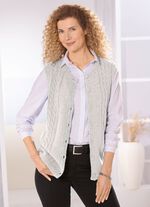 Strickweste aus Melangegarn 