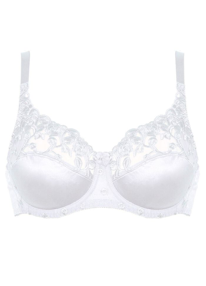Naturana Zweierpack Bügel-BH mit Tüllstickerei im Vorderteil 2X WEISS