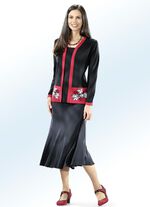 8-Bahnenrock SCHWARZ