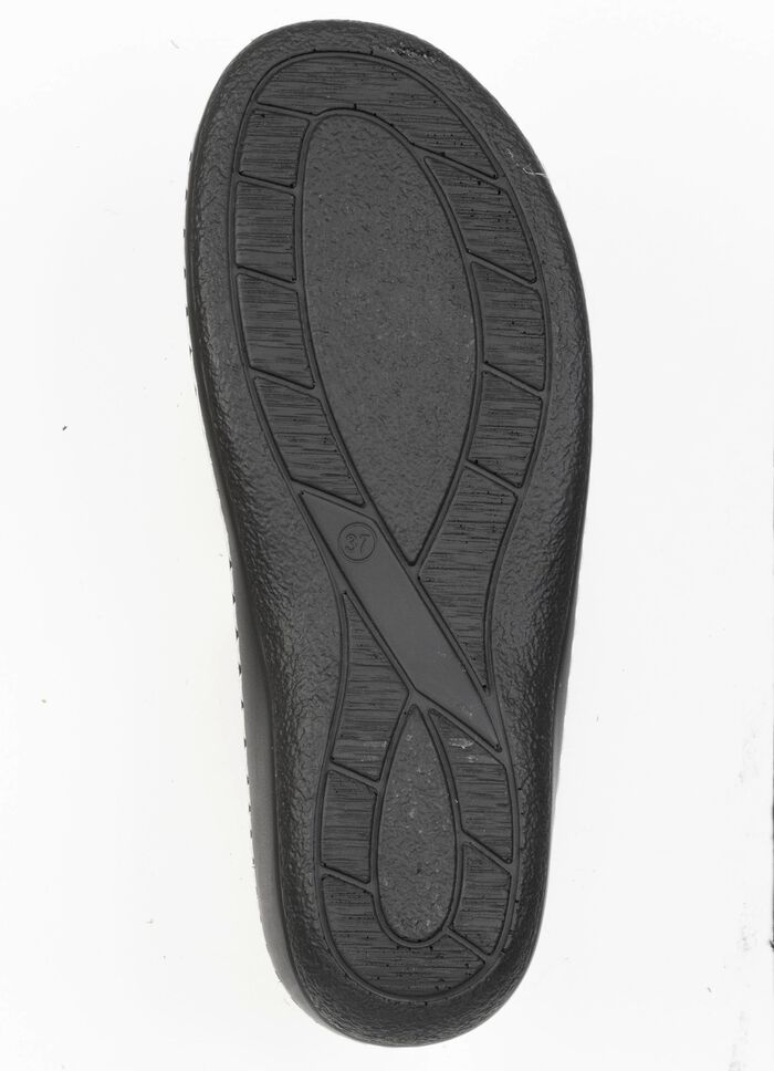 ELENA EDEN, bequeme Damen-Pantoletten, Weite H, mit herausnehmbarem Fu&szlig;bett ECRU-ROS&Eacute;