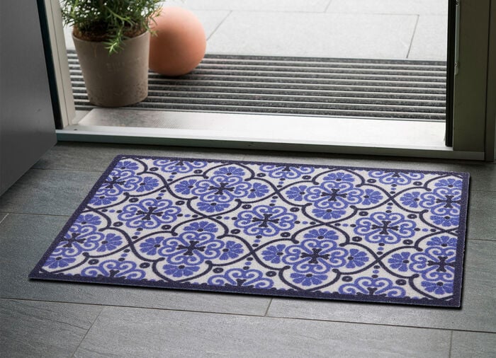 Fu&szlig;matte mit rutschhemmender Latex-R&uuml;ckseite 