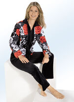 Hausanzug mit tollem Blumen-Dessin 