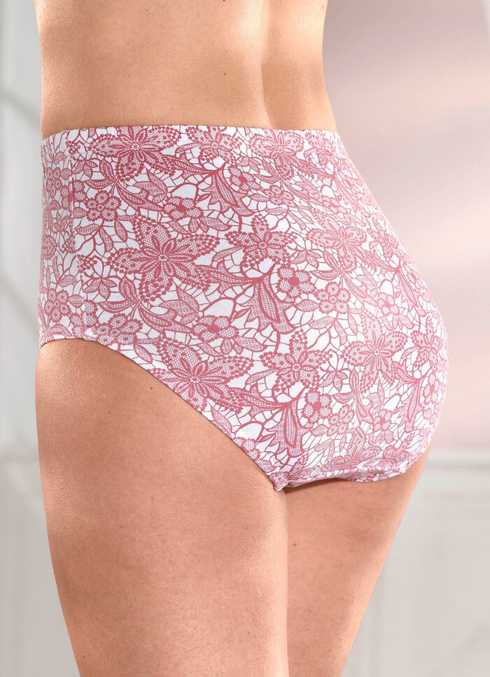 Viererpack Slips mit Druckdessin 