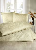 Mako-Brokat-Damast Bettw&auml;sche-Garnitur 