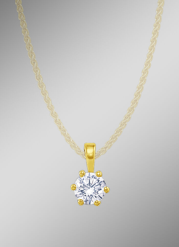 Massiver Brillant-Anhänger 