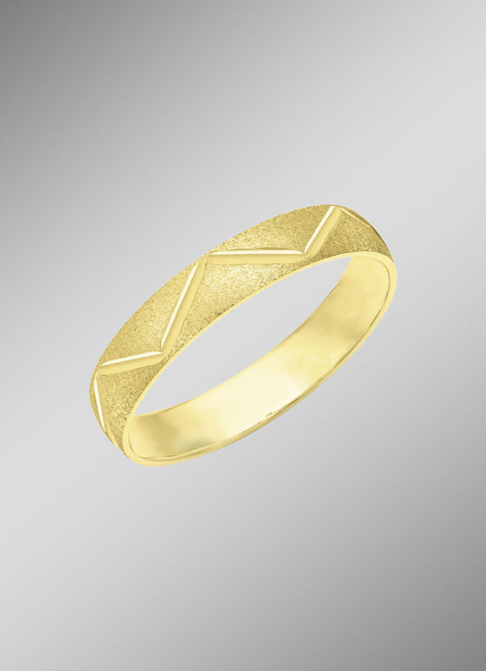 Eleganter Partnerring in vergoldetem Silber 925/- fein 