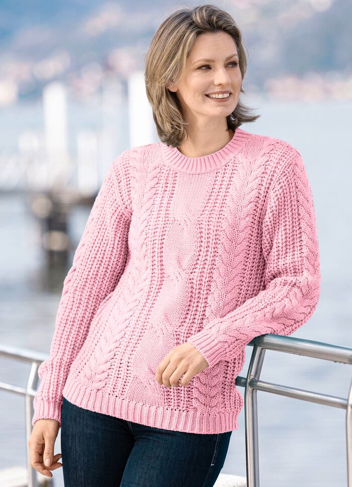 Pullover in Grobstrick ROS&Eacute;