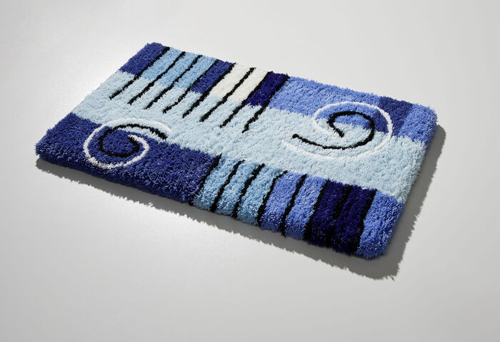 Badgarnitur in Table Tuft Qualität  BLAU