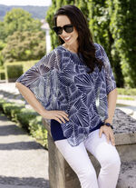 Poncho-Tunika mit eingearbeitetem Top 