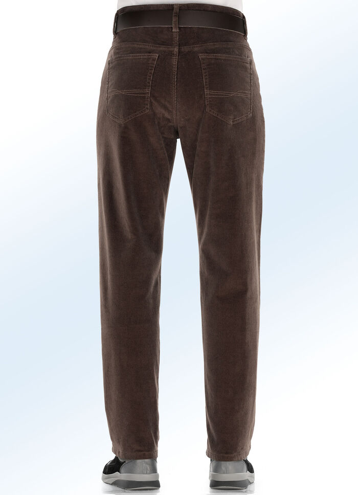 Thermo-Cordhose in 3 Farben DUNKELBRAUN