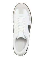 Sneaker aus Synthetik und Veloursleder WEISS-SCHWARZ