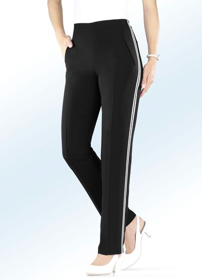 Hose mit angesagtem Zierband  