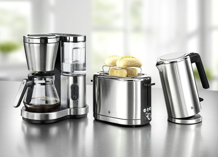 WMF-Fr&uuml;hst&uuml;cksserie Lono aus gl&auml;nzendem Edelstahl EDELSTAHL