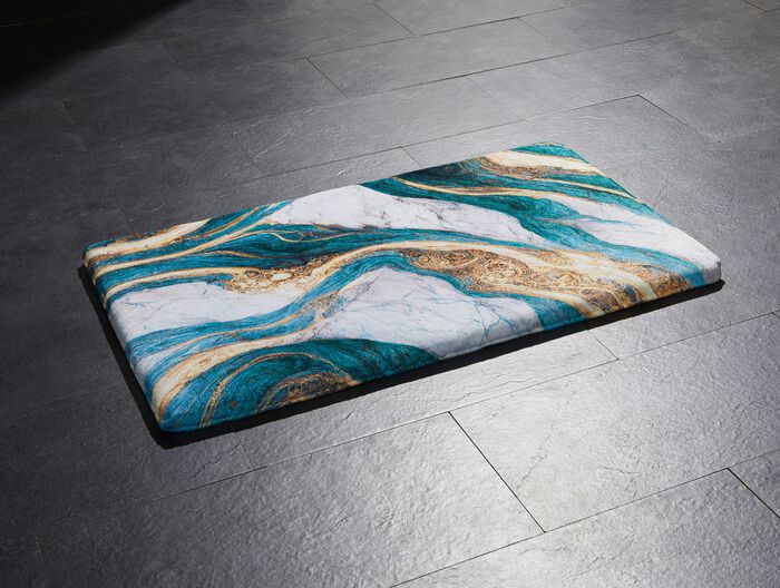 Badgarnitur in barfu&szlig;weicher Qualit&auml;t T&Uuml;RKIS