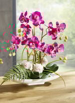 Orchideen-Arrangement in Schale ROSA