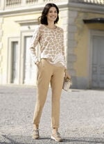 Knöchellange Hose in Schlupfform CAMEL