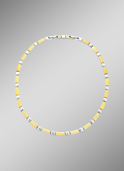 Wunderschön und modern: Halskette in Bicolor 