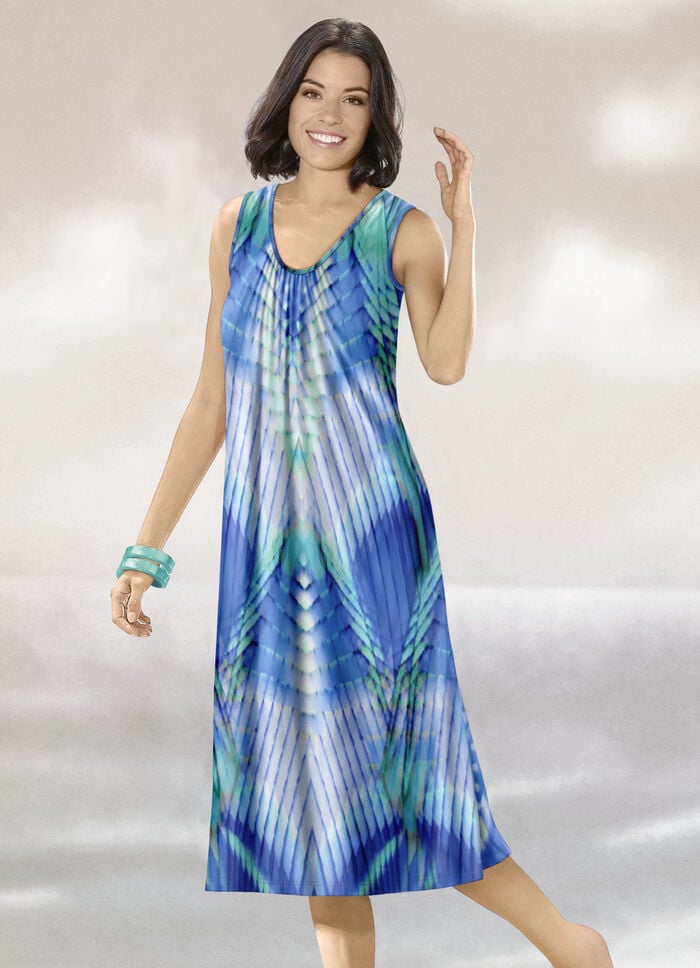 Klaus Modelle Kleid, &auml;rmellos 