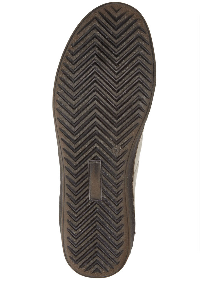 Andrea Conti Schnür-Sneaker mit rückwärtigem Kontrast-Besatz BEIGE