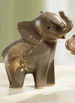 Goebel Elefant mit Echtgoldauflage BRAUN