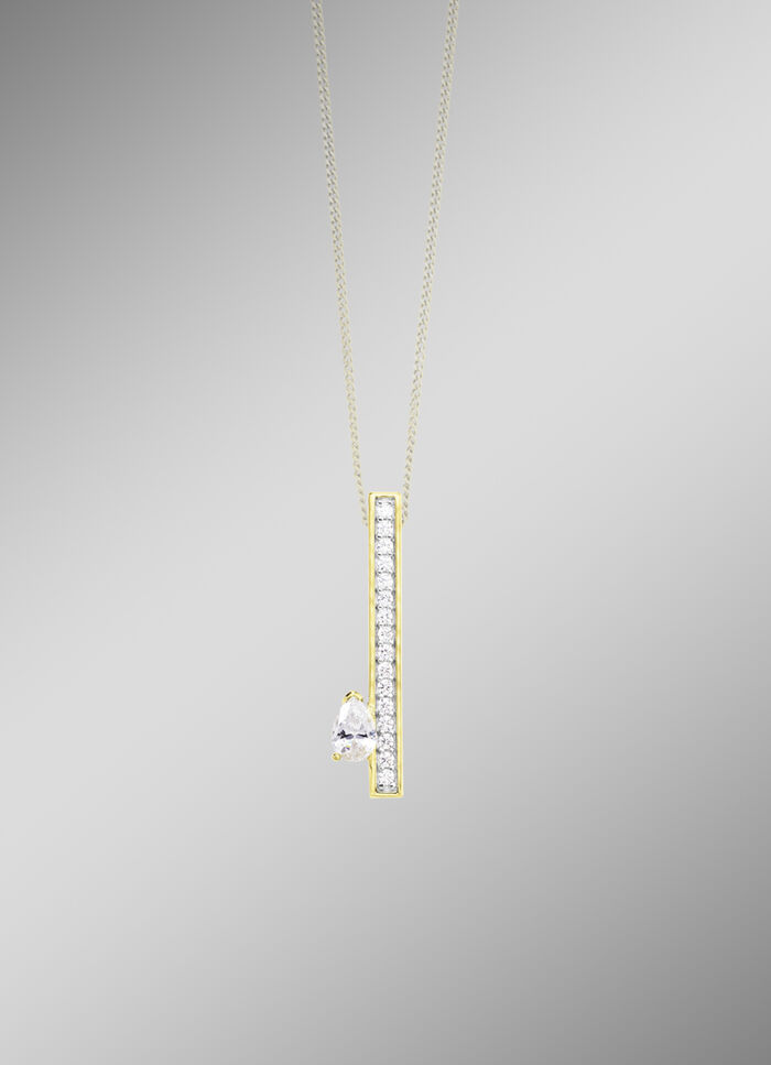 Interessanter Anh&auml;nger mit Zirkonia 