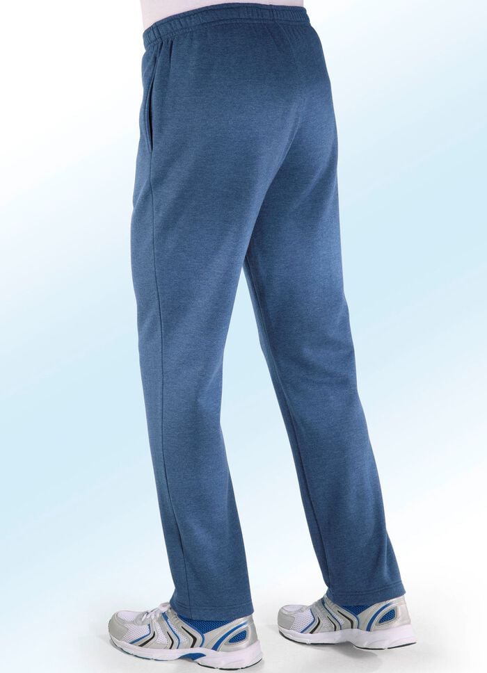 Freizeithose in 4 Farben JEANSBLAU MELIERT