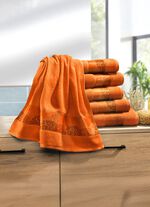 Weiche Frottier-Serie mit hochwertiger Jacquard-Bord&uuml;re 