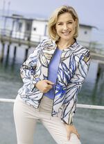 Kurzjacke mit eindrucksvollem Dessin 