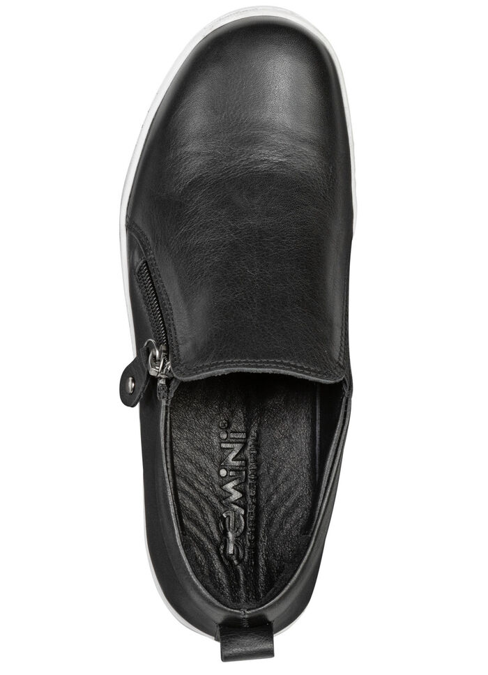 Gemini Slipper aus weichem Rind-Nappaleder SCHWARZ