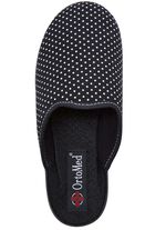 Zweierpack Pantoffeln aus gepunktetem Textilmaterial 